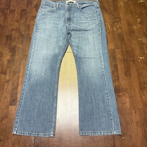 Levis 527 36x30 Blue Denim Jeans Mens Western Rodeo Boot Cut Medium Wash - Picture 1 of 11